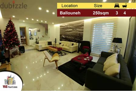 Ballouneh 250m2 | 30m2 terrace | unique property | Perfect Catch |