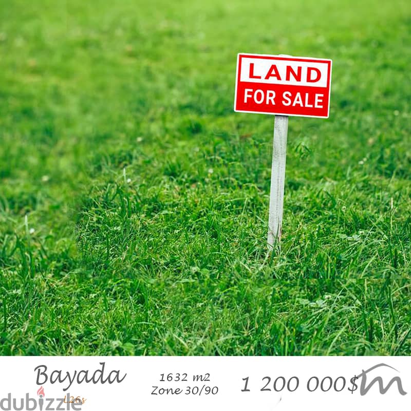 Biyada | 1632m² Land | Luxurious Street | Road Access | Zone 30/90 0