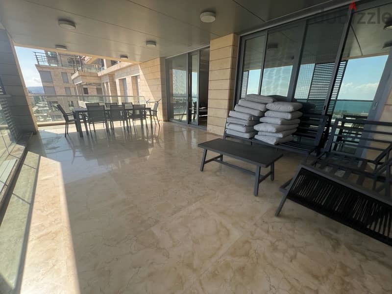 350 sqm apartment for rent waterfront city dbaye with full marina view 6