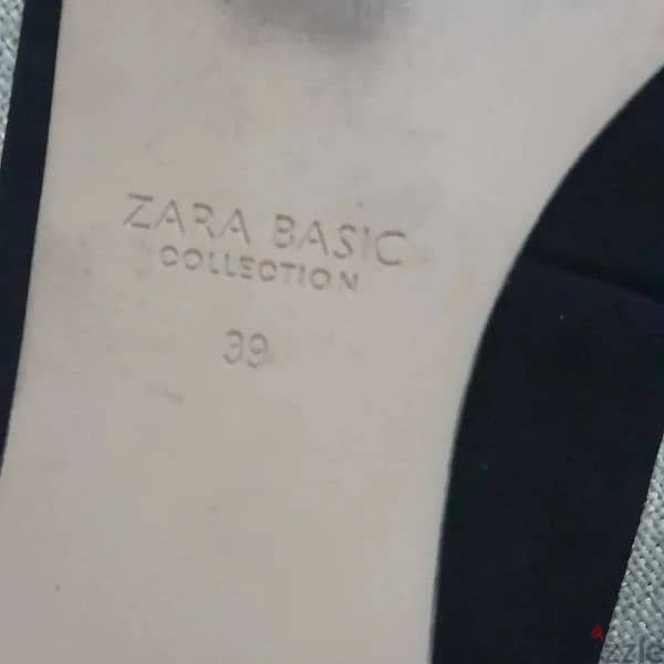 Zara Black Velvet Flats 5