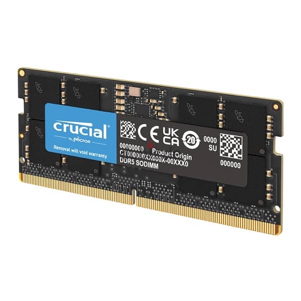 Crucial RAM 32GB DDR5 5600MT/s (or 5200MT/s or 4800MT/s) Laptop Memory 0