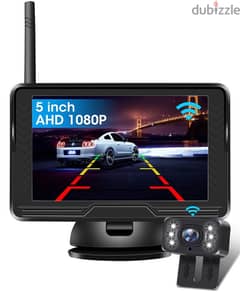 Wireless Reverse Camera AHD 1080P with 5 inch Monitor 0