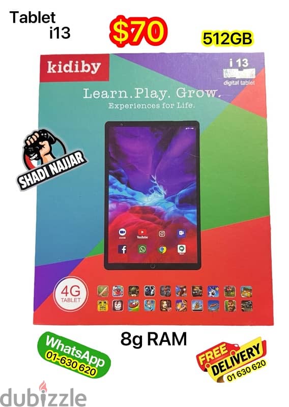 Tablet 10” 512GB  $70 0