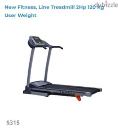 treadmill fitness line 2hp 120 kg 0