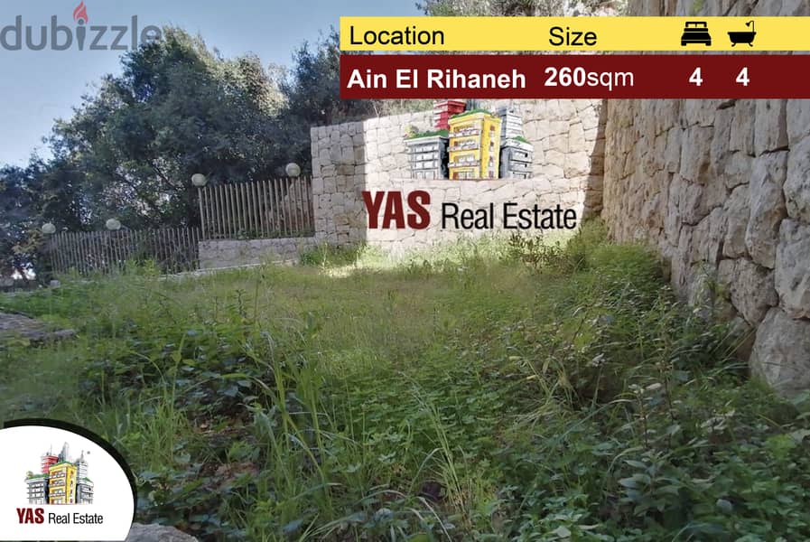 Ain El Rihaneh 260m2 | 30m Garden | Luxury | New | Jeita Borders 0