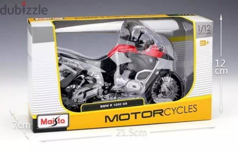 BMW R 1200 GS diecast motorcycle model 1:12 4