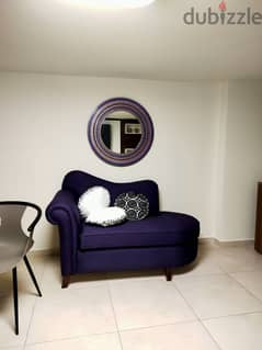 Purple Couch + pillows 0