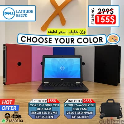 Dell Latitude E5270 Colors Intel 6th Gen Cpu 13 Inch Screen Laptops