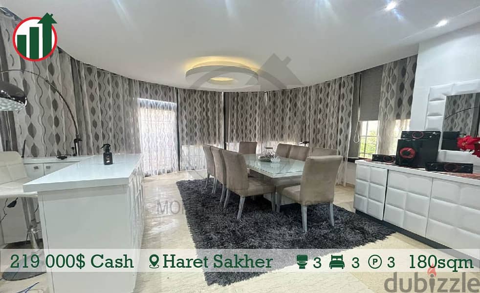 FULLY FURNISHED AND DECORATED APARTMENT FOR SALE IN HARET SAKHER!! 1