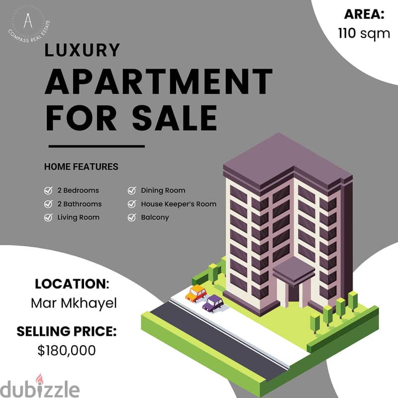 Check Out this Apartment for Sale in Mar Mkhayel 0