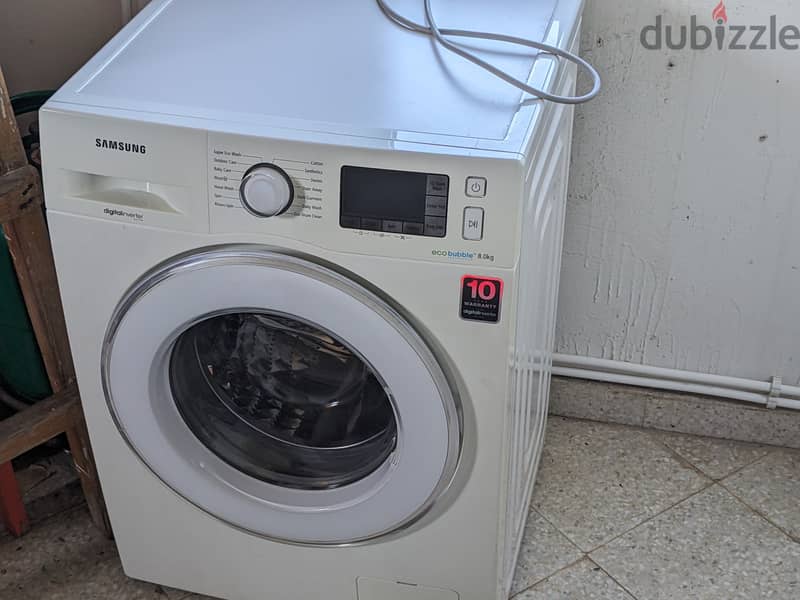 Samsung ecobubble 8kg 1400rpm فيها عطل 3