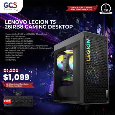 Lenovo Legion T5 26IRB8 Gaming Desktop