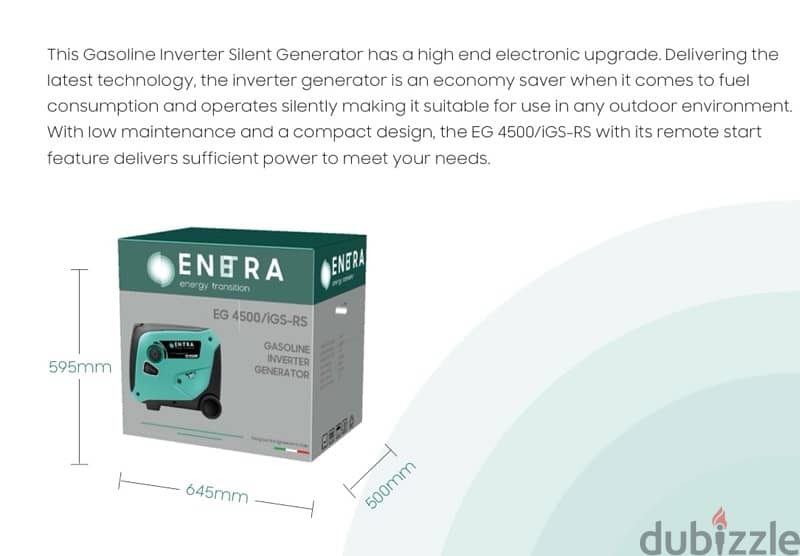 Gasoline Inverter Silent Generator - 15 A 2