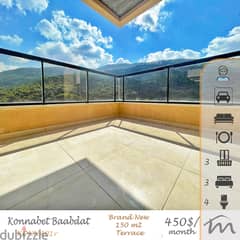 Konnabet Baabdat | Brand New 150m² Apartment | 4 Balconies | Open View 0