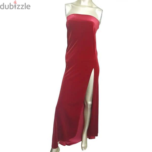 Red Velvet Long dress 1