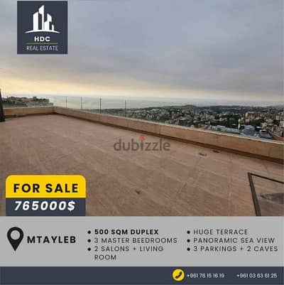 Mtayleb 500 sqm Duplex with huge Panoramic sea View terrace