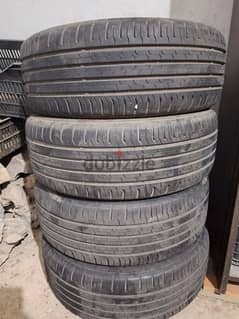 4 Continental tyres 205/55 R16 0