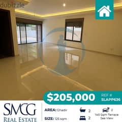 Brand new Apartment for sale in Ghadir with Sea View and 140 Sqm Terrش 0