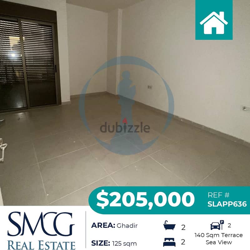 Brand new Apartment for sale in Ghadir with Sea View and 140 Sqm Terrش 3