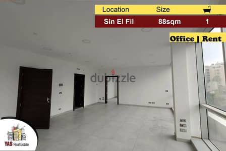 Sin El Fil 88m2 | Office | For Rent | New | Well maintained | AA AC|