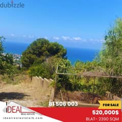 2390 SQM land for sale in Jbeil blat REF#JH17387 0