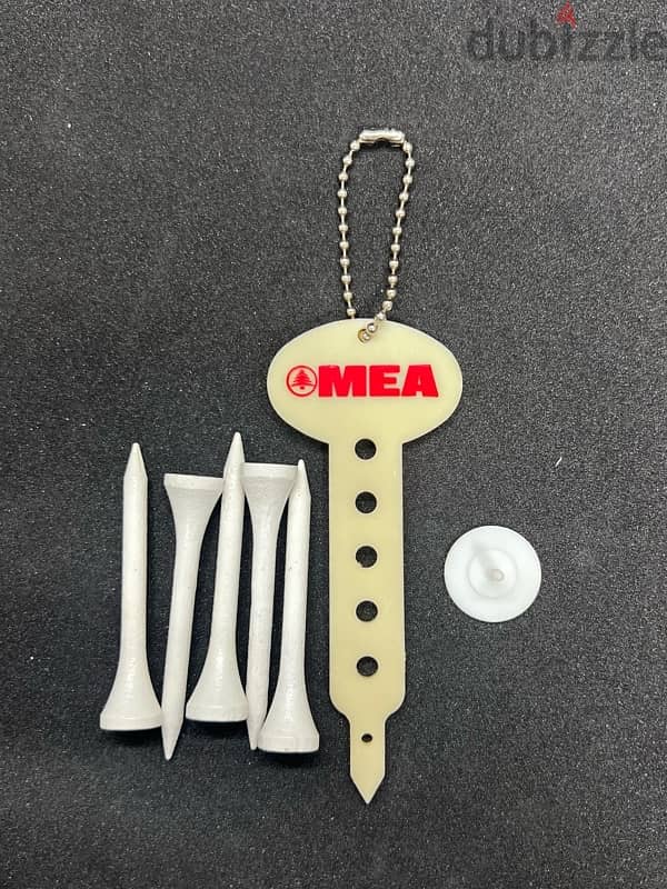 Vintage Middle East Airlines (MEA) Branded Golf Tee Set - 1980s 4