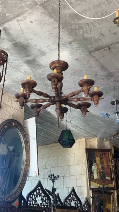 solid wood chandelier