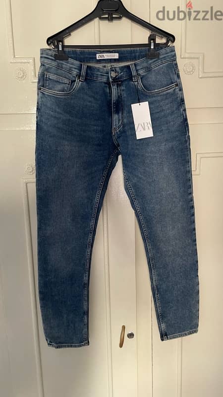 Zara taper jeans 0