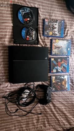 PS4 with 6 games, used like new 0