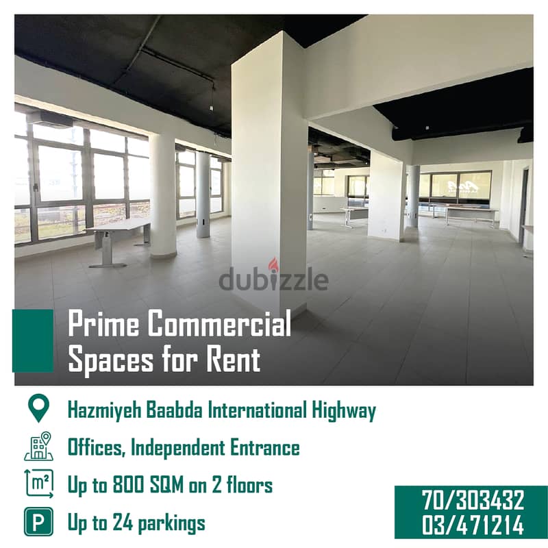 Hazmiyeh Baabda International Highway Prime Commercial Spaces For Rent 2