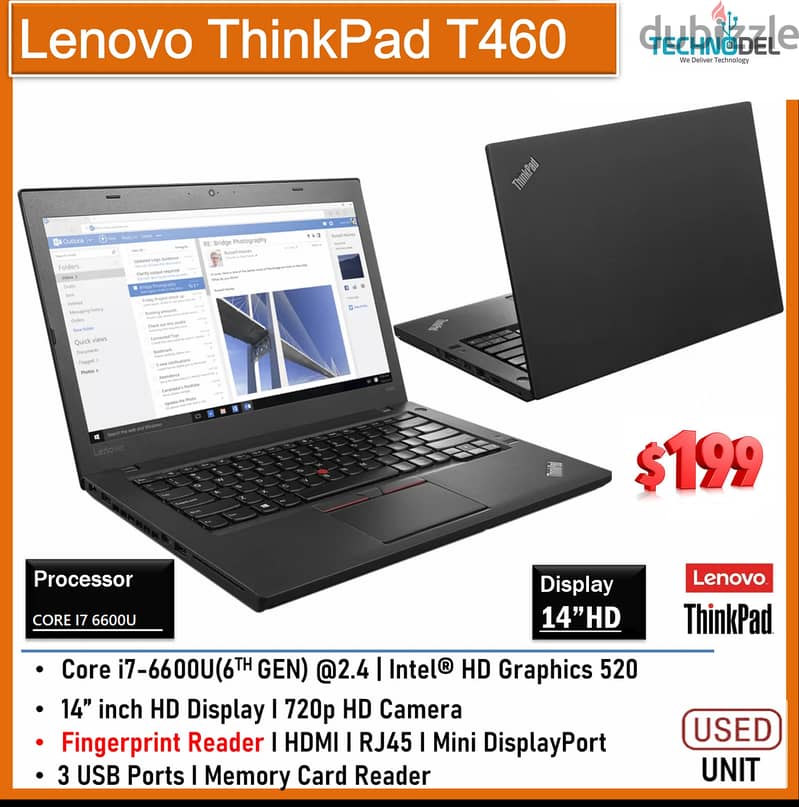 THINKPAD CORE I7 Lenovo T460 0