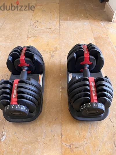 Adjustable Dumbbells 2.5 to 24 KG