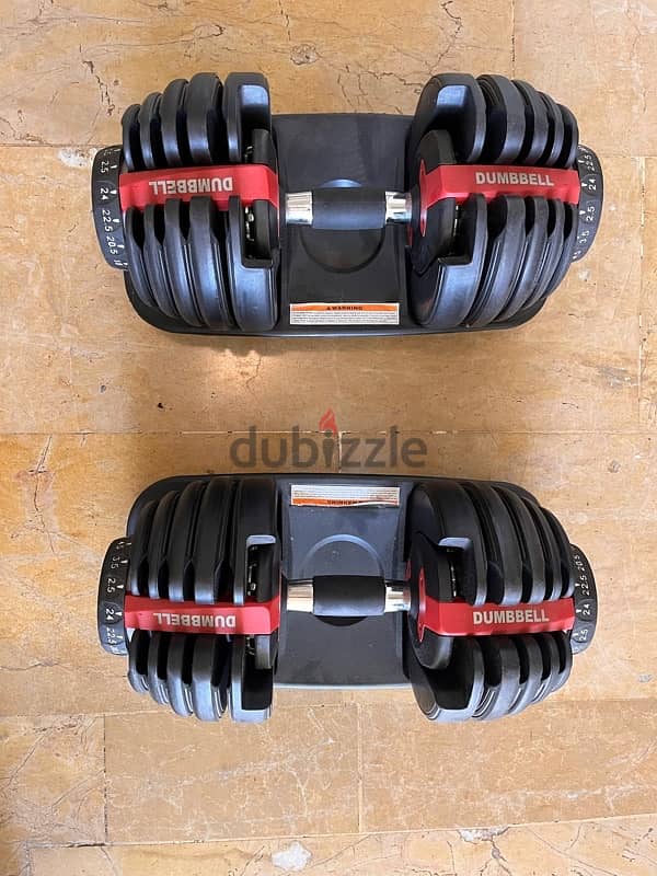 Adjustable Dumbbells 2.5 to 24 KG 1