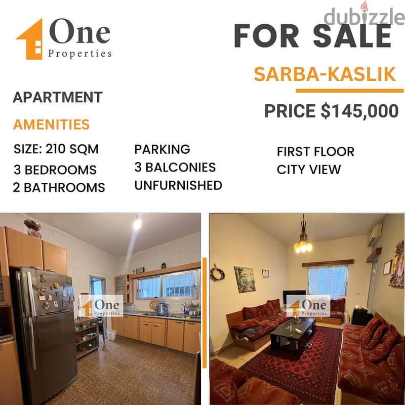 APARTMENT FOR SALE IN SARBA-KASLIK 0