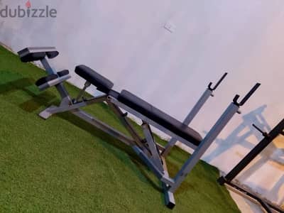 Adjustable bench plus rack for Heavy weights 03027072 GEO SPORT EQUI