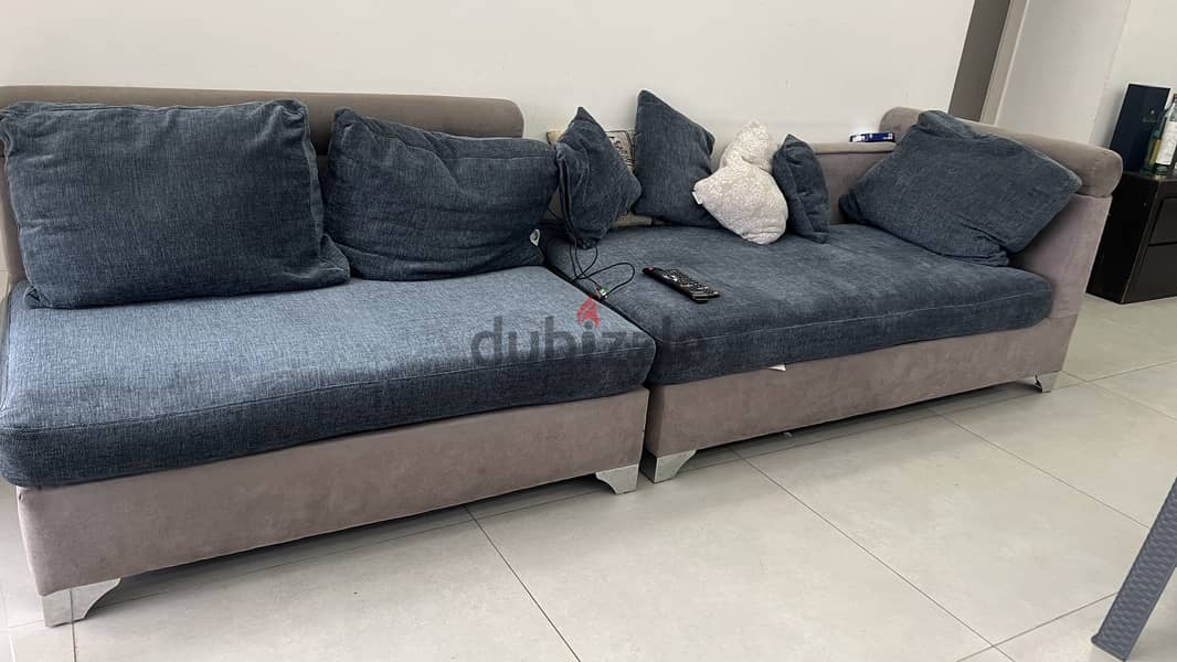 L sofa with arm chair 1