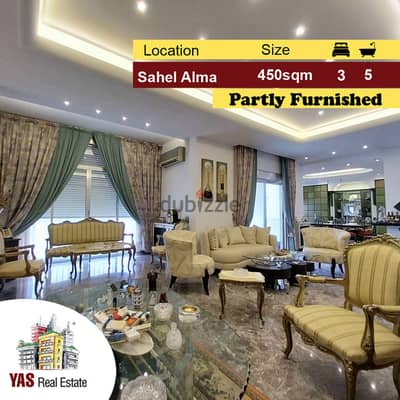 Sahel Alma 450m2 | Terrace | Open View | Semi Furnished | Renovated |