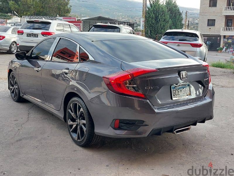 Honda Civic 2019 Sport 60 000 miles tesjila 200$ 4