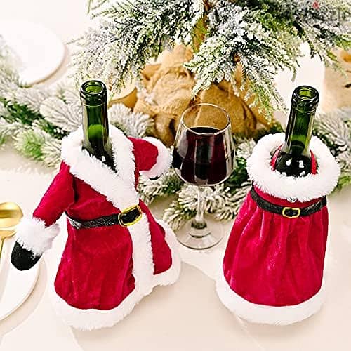 Christmas Bottle Cover (santa Clause OR mama Clause) 2