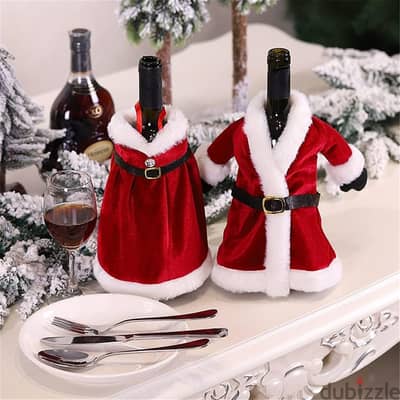 Christmas Bottle Cover (santa Clause OR mama Clause)