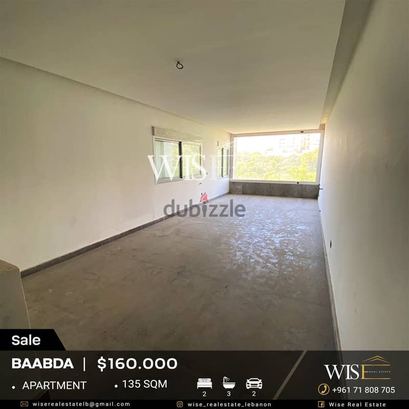  135 SQM Apartment for SALE in Baabda-Betchay! 0