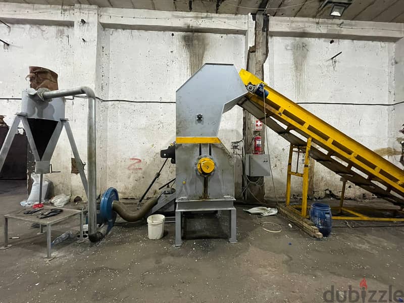 plastic crushing and washing factory - مصنع فرم وغسيل بلاستيك 14