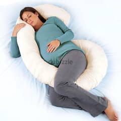 C-Shaped Pregnancy Pillow, Baby Lounger for Sleeping & Nursing 0