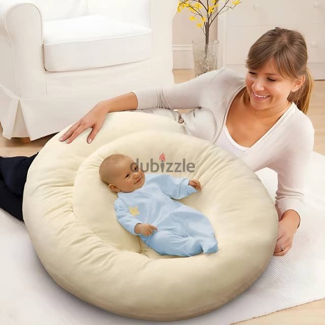 C-Shaped Pregnancy Pillow, Baby Lounger for Sleeping & Nursing 1