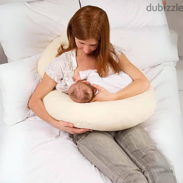 C-Shaped Pregnancy Pillow, Baby Lounger for Sleeping & Nursing 3