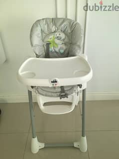 Newborn feeding high chair Grey Bunny (Cam/ mamas and papas) 0