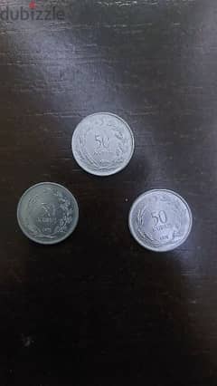 turkish 50 kuruş 3 pcs 0