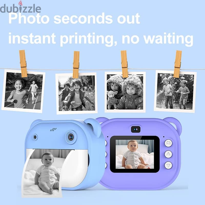 Kids Instant Print Camera Kids Camera 1080P Digital Camera 1