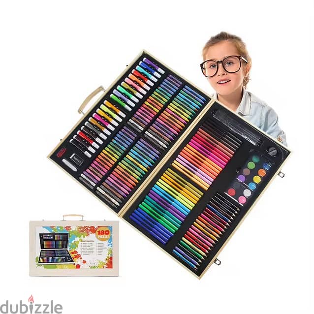 180 Piece Deluxe Painting Drawing Kit 2