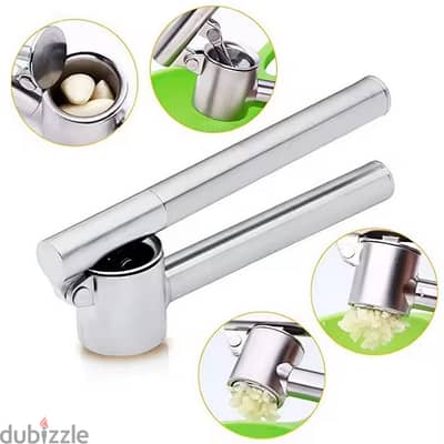 Stainless Steel Garlic Press Crusher